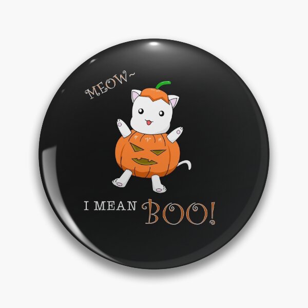 Item preview, Meow I mean boo Funny Halloween Cat Cartoon  designed and sold by Panya-Design.
