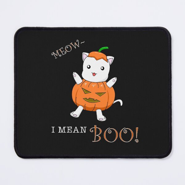 Item preview, Meow I mean boo Funny Halloween Cat Cartoon  designed and sold by Panya-Design.