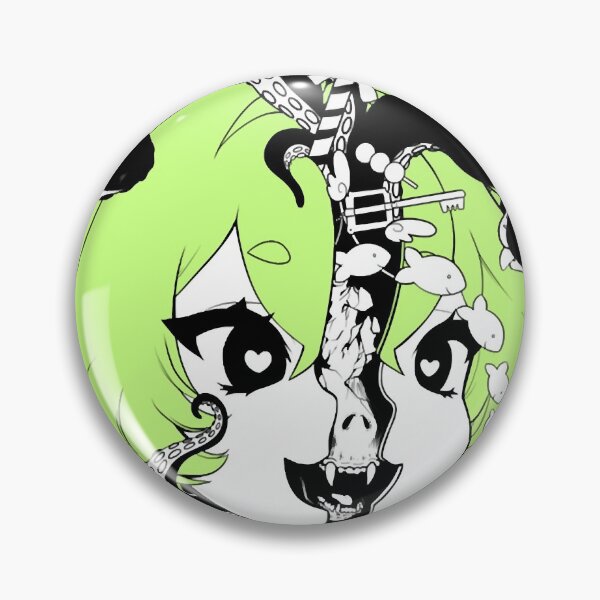 Item preview, catgirl brain - green Classic designed and sold by MaryCharlotte01.