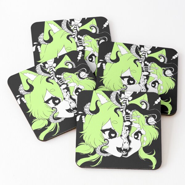 Item preview, catgirl brain - green Classic designed and sold by MaryCharlotte01.