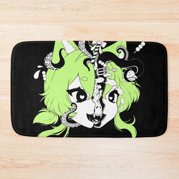 Item preview, catgirl brain - green Classic designed and sold by MaryCharlotte01.