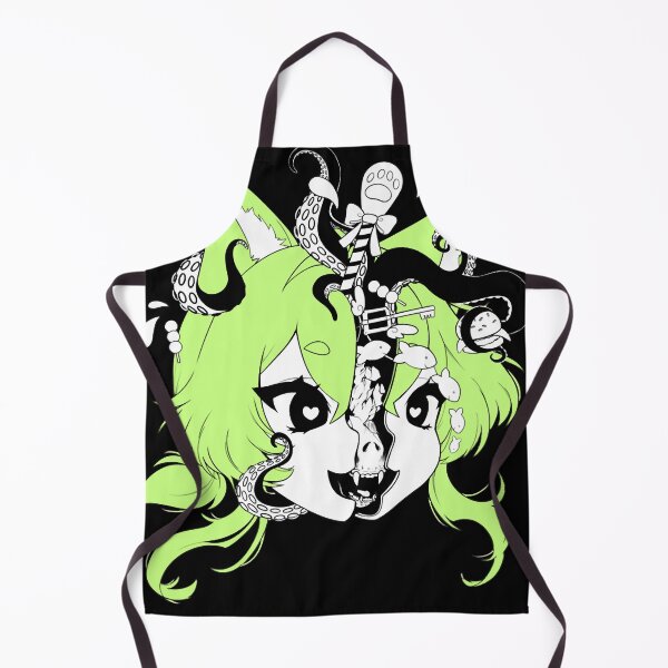 Item preview, catgirl brain - green Classic designed and sold by MaryCharlotte01.