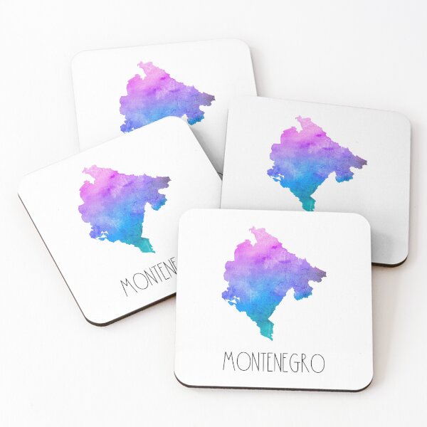 Item preview, Montenegro Watercolor Map - Montenegrin designed and sold by MountainD.