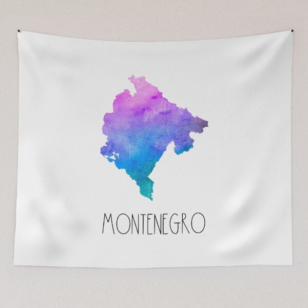 Item preview, Montenegro Watercolor Map - Montenegrin designed and sold by MountainD.