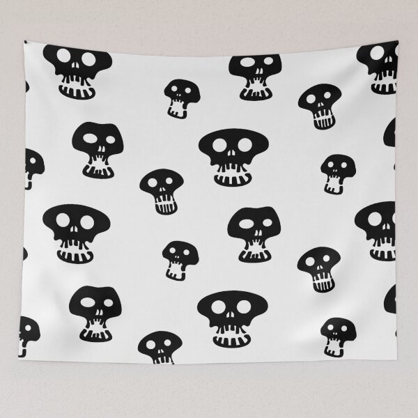 Item preview, Skull-o-ween - Halloween (black&white version) designed and sold by MaesterAemon.