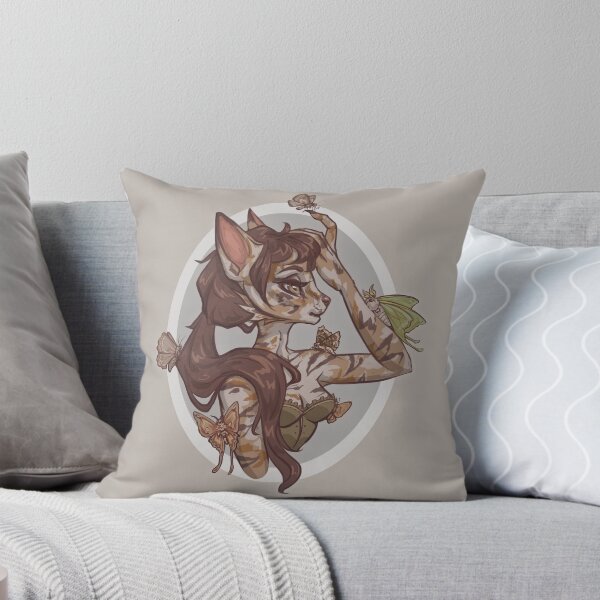Aperçu de l'œuvre Chat Fille et Papillons Portrait créée et vendue par ScarloomShadowS.
