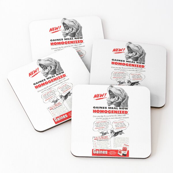 Item preview, GAINES HOMOGENIZED DOG FOOD - ADVERT designed and sold by ThrowbackAds.