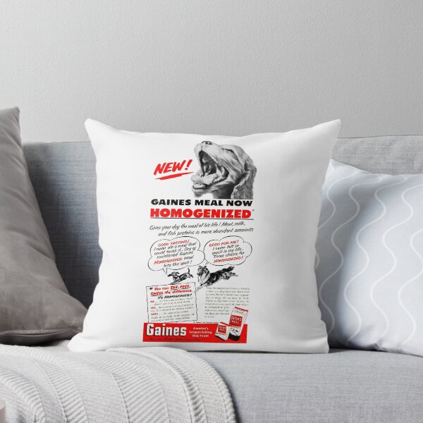 Item preview, GAINES HOMOGENIZED DOG FOOD - ADVERT designed and sold by ThrowbackAds.