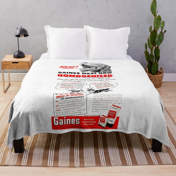 Item preview, GAINES HOMOGENIZED DOG FOOD - ADVERT designed and sold by ThrowbackAds.