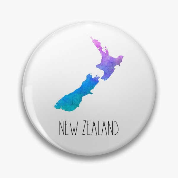 Item preview, New Zealand Watercolor Map - New Zealander designed and sold by MountainD.