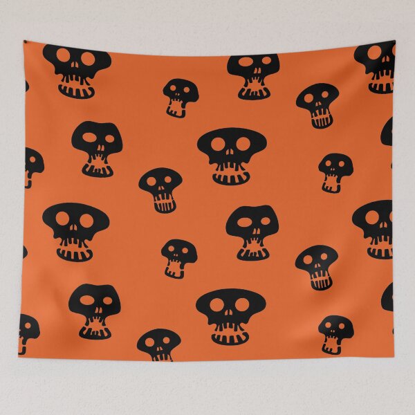 Item preview, Skull-o-ween - Halloween (Halloween orange version) designed and sold by MaesterAemon.