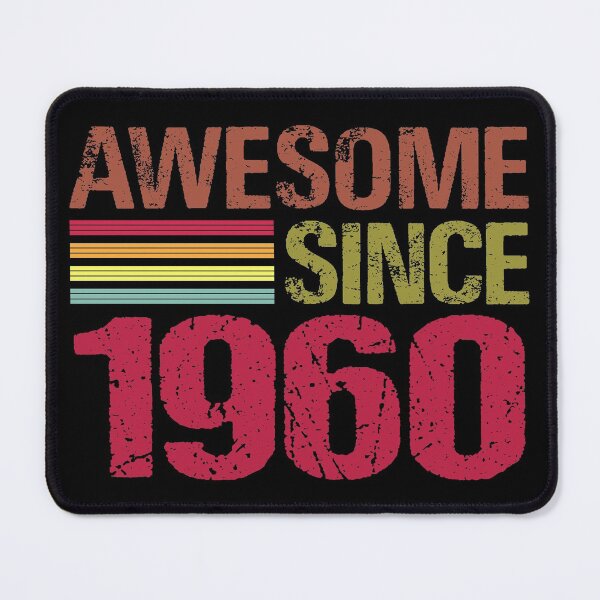 Item preview, Awesome Since 1960 Retro Vintage 61st Birthday Gift designed and sold by designbychow.