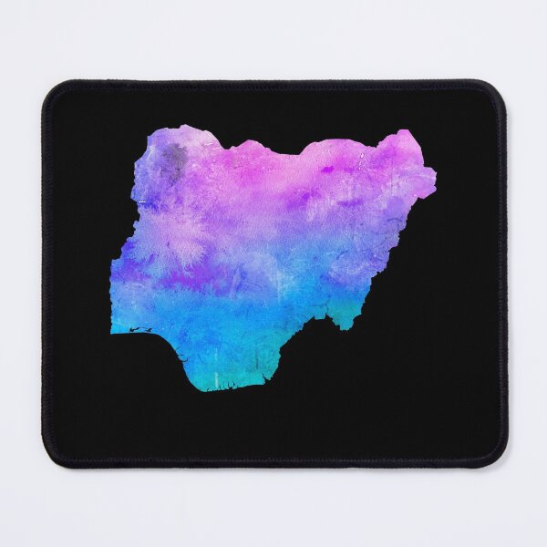 Item preview, Nigeria Watercolor Map - Nigerian designed and sold by MountainD.