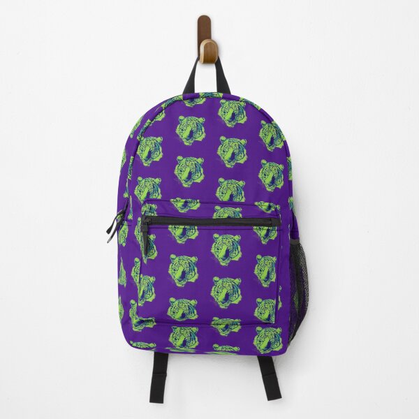 Item preview, Tiger portrait (purple green) designed and sold by Isabelle-T.