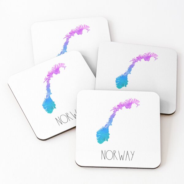 Item preview, Norway Watercolor Map - Norwegian designed and sold by MountainD.