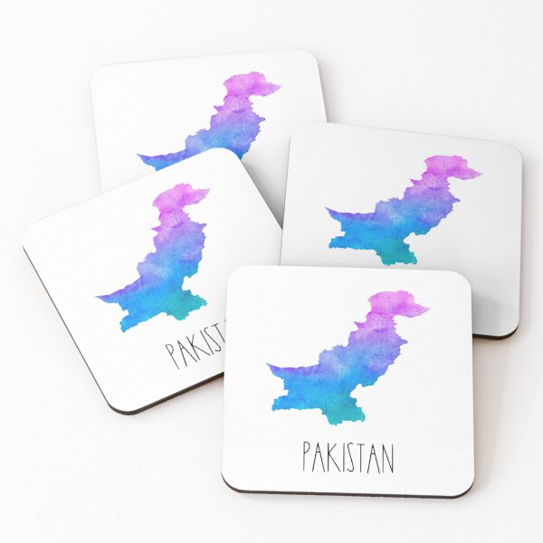 Item preview, Pakistan Watercolor Map - Pakistani designed and sold by MountainD.