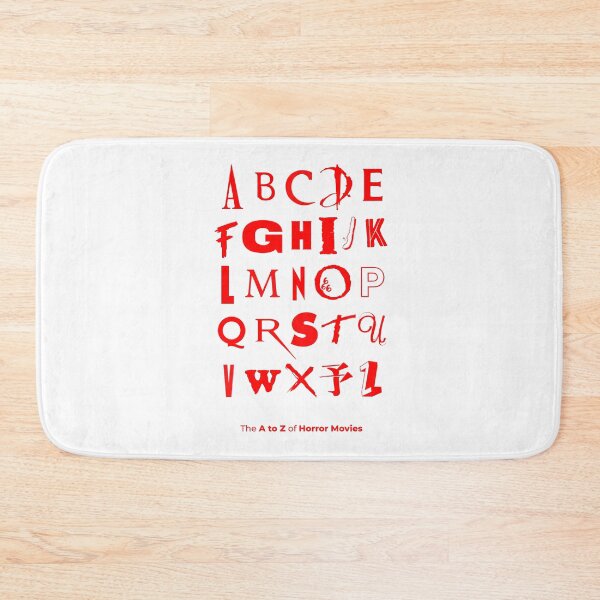 Item preview, The A-Z Of Horror | Typography design designed and sold by popartmusic.