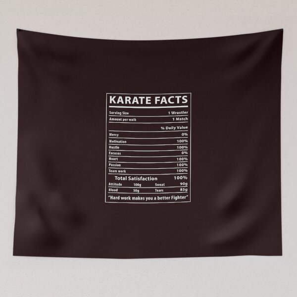 Item preview, karate martial arts Nutrition fact funny vintage gift Classic designed and sold by CorrineJohnson.