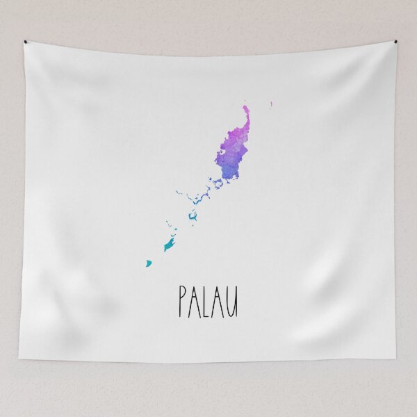 Item preview, Palau Watercolor Map - Palauan designed and sold by MountainD.