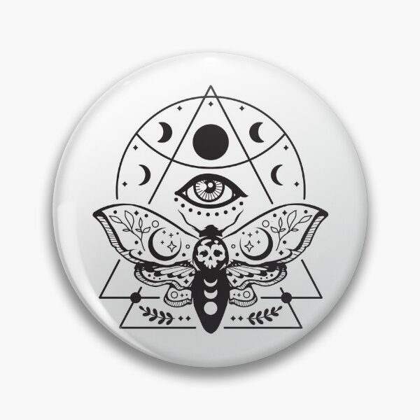 Item preview, Luna Moth, Wiccan Luna Moth & Mystical Eye  designed and sold by 397HOUSE Your happy time.