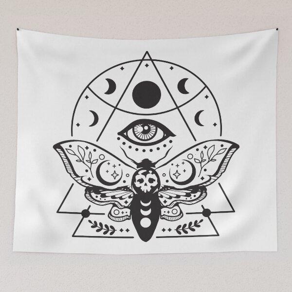 Item preview, Luna Moth, Wiccan Luna Moth & Mystical Eye  designed and sold by 397HOUSE Your happy time.