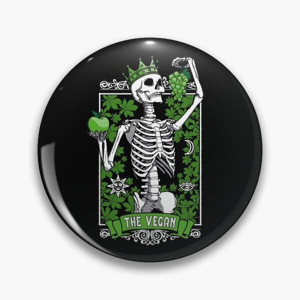 Item preview, Vegan Tarot Card Gothic Vegetarian Skull Astrology Queen designed and sold by GrandeDuc.