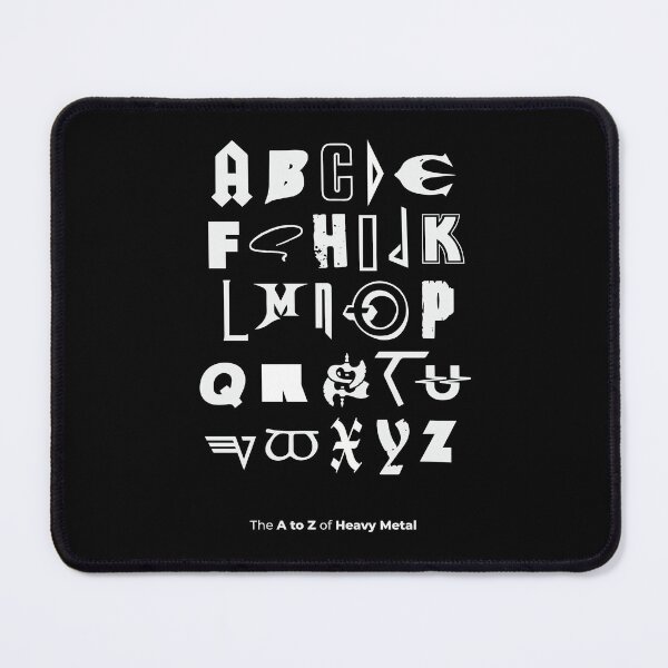 Item preview, The A-Z Of Heavy Metal | Typography design designed and sold by popartmusic.