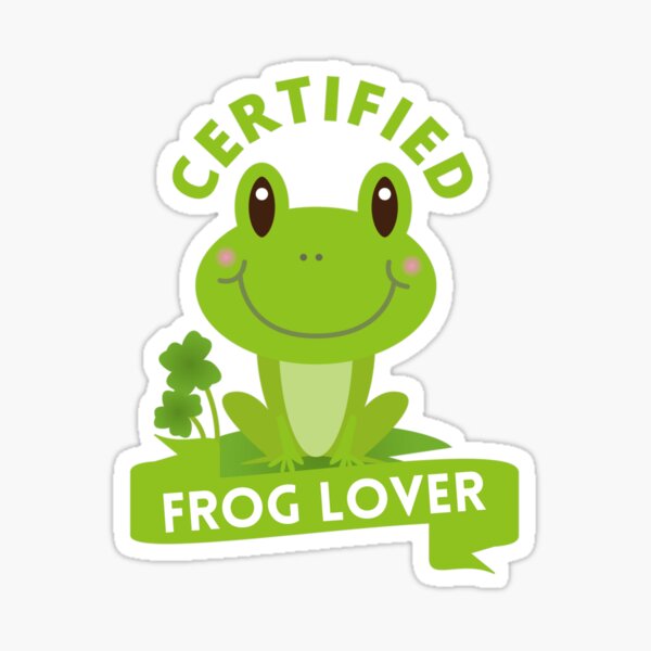 Vista previa del artículo con la obra «Amante de las ranas certificado», diseñado y vendido por GasconyPassion.