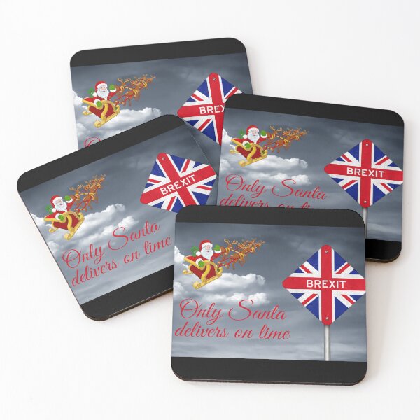 Item preview, Only Santa delivers on time (Brexit Christmas Design) designed and sold by newtree.