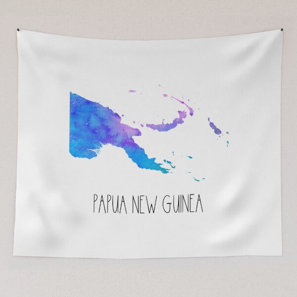 Item preview, Papua New Guinea Watercolor Map - Papua New Guinean designed and sold by MountainD.