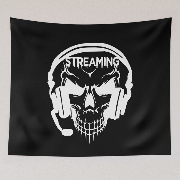 Item preview, Skull Wearing Headset designed and sold by CoolYule.