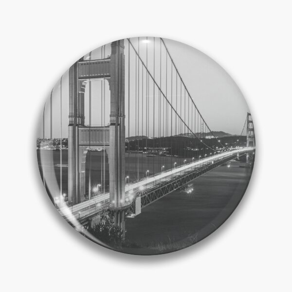 Item preview, Golden Gate Bridge, Golden Gate, San Francisco, Bridge, California, Black and White designed and sold by Magic Love Art Print.