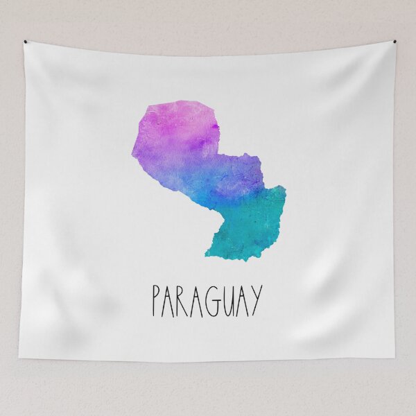 Item preview, Paraguay Watercolor Map - Paraguayan designed and sold by MountainD.