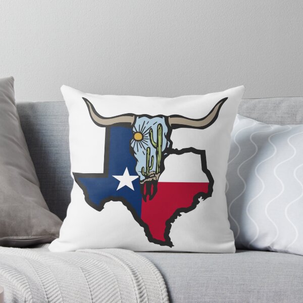 Item preview, Texas cow skull color desert cactus western design taxas one lone star state  designed and sold by badgermark.