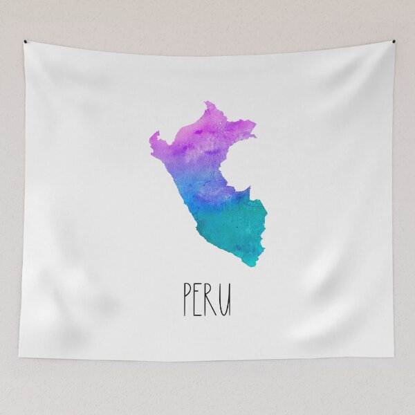 Item preview, Peru Watercolor Map - Peruvian designed and sold by MountainD.