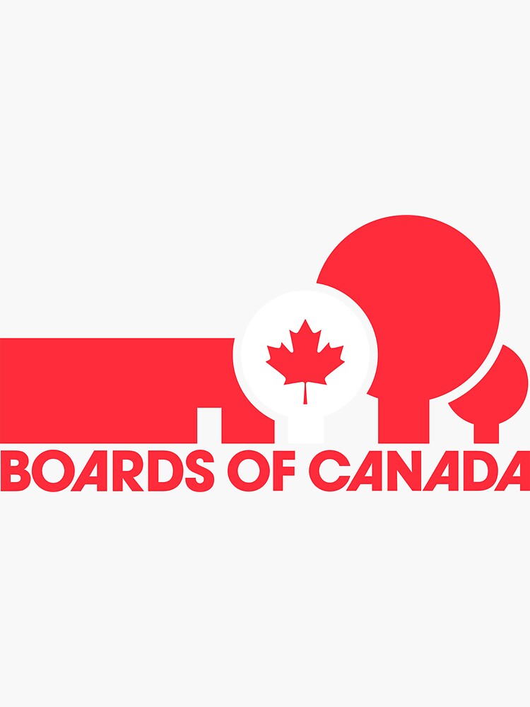 "BOARDS OF CANADA" Sticker for Sale by eruwibeadno Redbubble