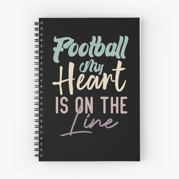 Item preview, Football My Heart Is On The Line designed and sold by medbdj.