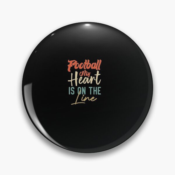 Item preview,  Football My Heart Is On The Line designed and sold by medbdj.