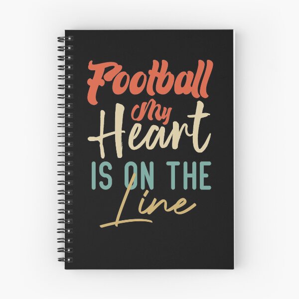 Item preview,  Football My Heart Is On The Line designed and sold by medbdj.
