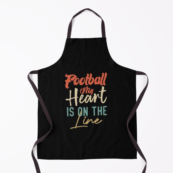 Item preview,  Football My Heart Is On The Line designed and sold by medbdj.