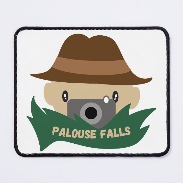 Item preview, Palouse Falls in Franklin County, Washington, United States - Family Outdoor Adventure Camping Destination Logo designed and sold by Vintage-TM.