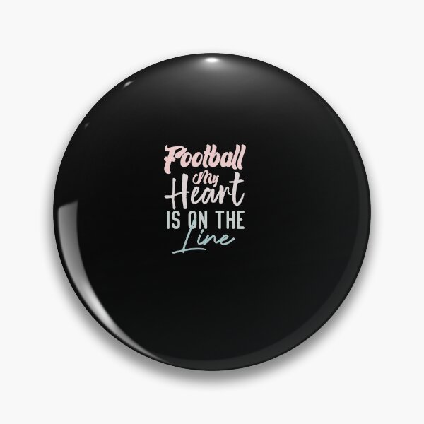 Item preview, Football My Heart Is On The Line designed and sold by medbdj.