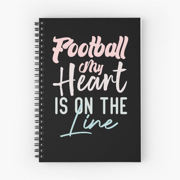 Item preview, Football My Heart Is On The Line designed and sold by medbdj.