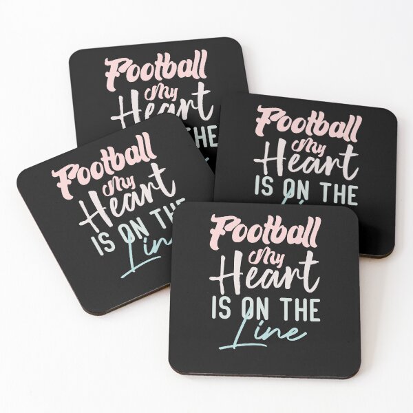 Item preview, Football My Heart Is On The Line designed and sold by medbdj.