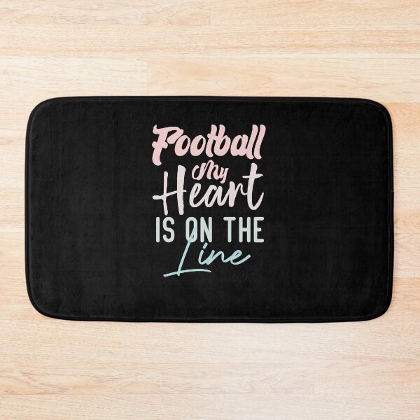 Item preview, Football My Heart Is On The Line designed and sold by medbdj.