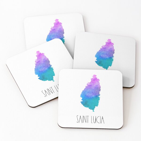 Item preview, Saint Lucia Watercolor Map - Saint Lucian designed and sold by MountainD.
