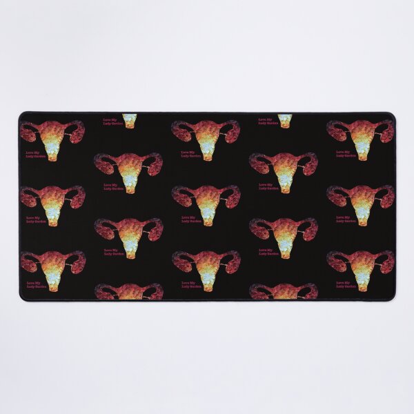 The Lady Garden Red Desk Mat