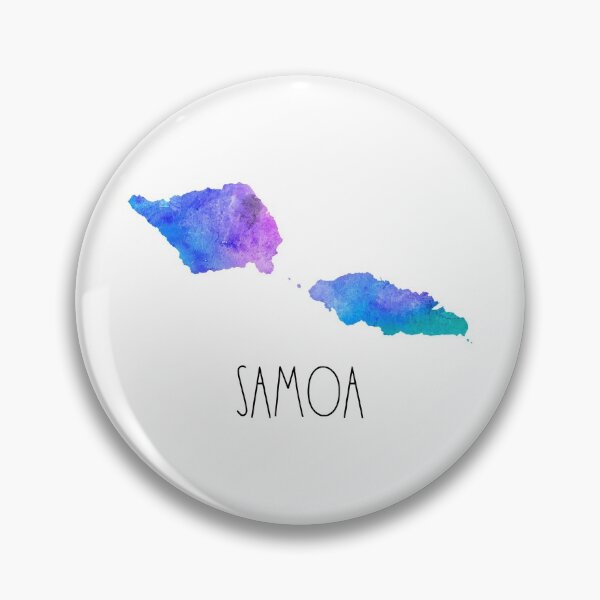 Artikelvorschau, Samoa Aquarell Karte - Samoanisch entworfen und verkauft von MountainD.