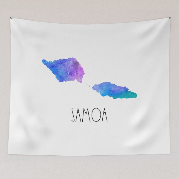 Item preview, Mapa de acuarela de Samoa - Samoano designed and sold by MountainD.