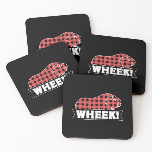 Item preview, Red Buffalo Plaid Guinea Pig Wheek designed and sold by Tanya Mihe.